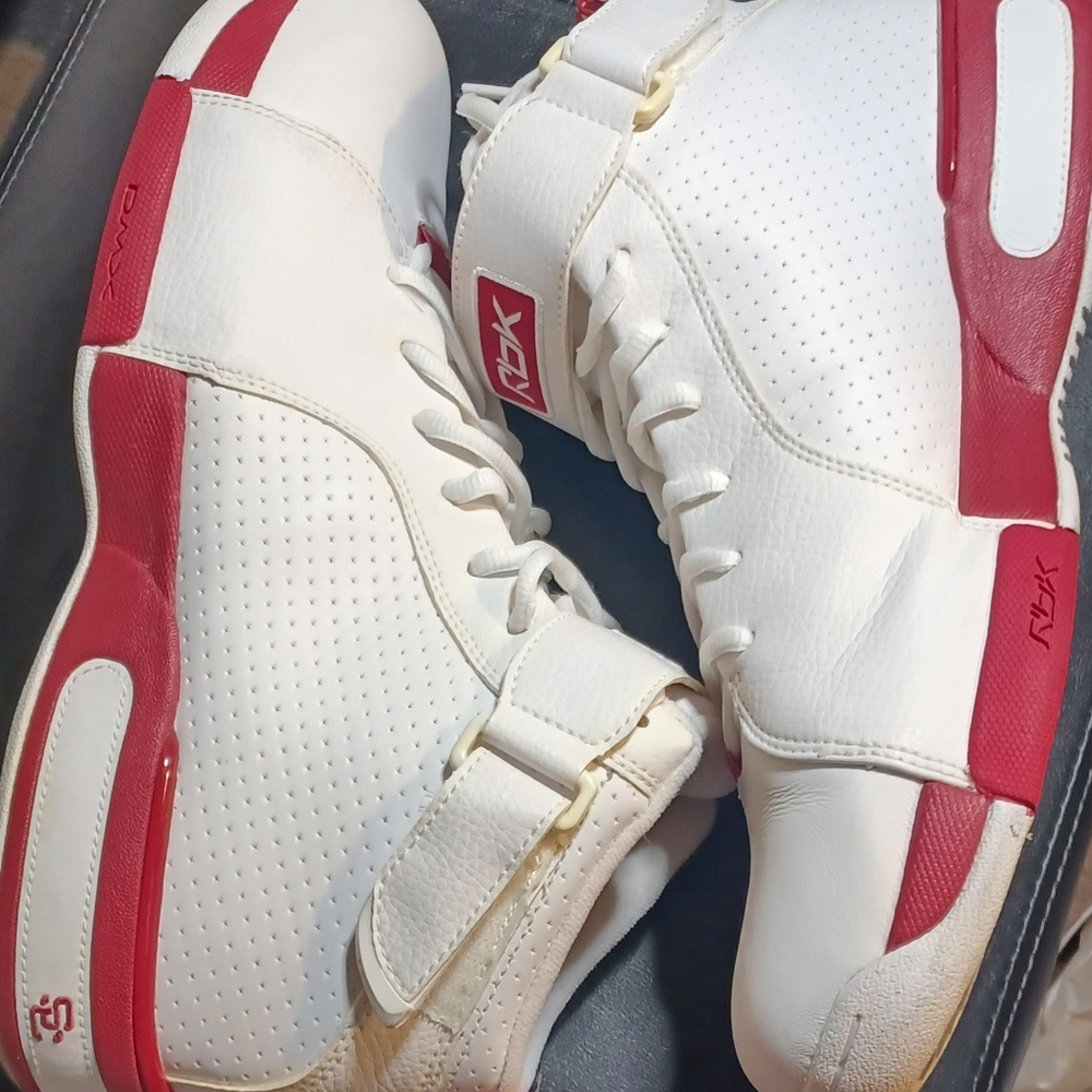 S. Carter III (bka: Jay Z) Reebok White / Red Hi Top Size 11